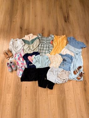 GIRLS SPRING SUMMER WARDROBE BUNDLE LOT SIZE MEDIUM PRETTY TRENDY COMFY